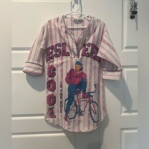 Rare Vintage 90s Esleep Jersey Streetwear Night Gown Toddlers Size 4 Girls